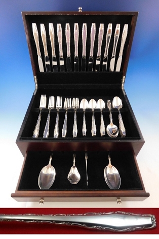 Rapallo by Lunt Sterling Silver Flatware Service for 12 Set 64 pieces Vintage